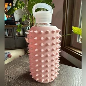 Bkr 500ml 16oz Pink Spiked Water Bottle